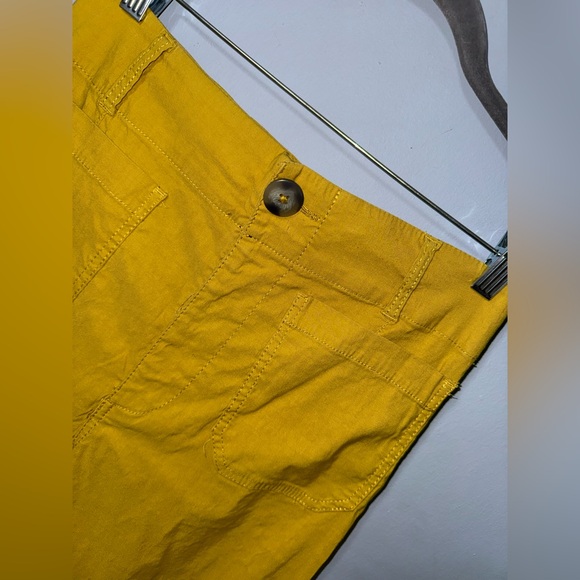 Maeve Anthropologie The Collette Cropped Wide Leg Linen blend pants 29 EUC - Picture 3 of 10